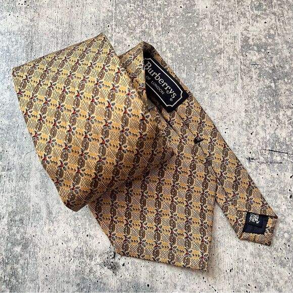 Vintage Burberry’s of London Silk Tie - Picture 1 of 4